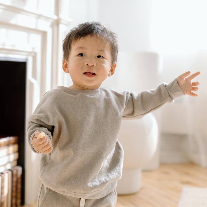 Crewneck & Sweatpant Set - Taupe
