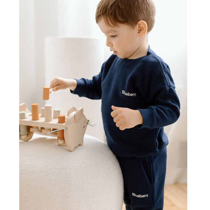 Unisex Crewneck & Sweatpant Set - Blueberry Blue