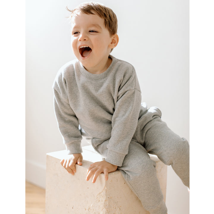 Unisex Fleece Sweatshirt - Heather Grey