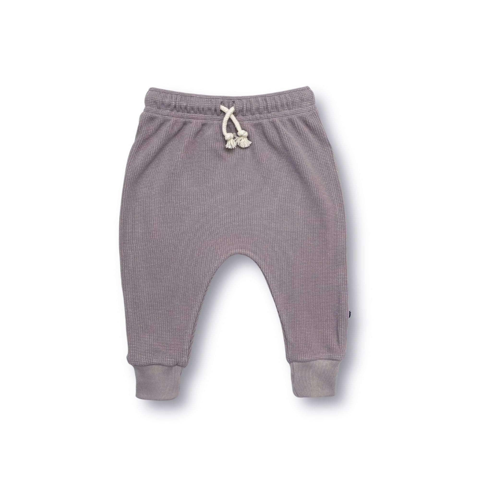 Waffle Harem Pant - Opal Grey