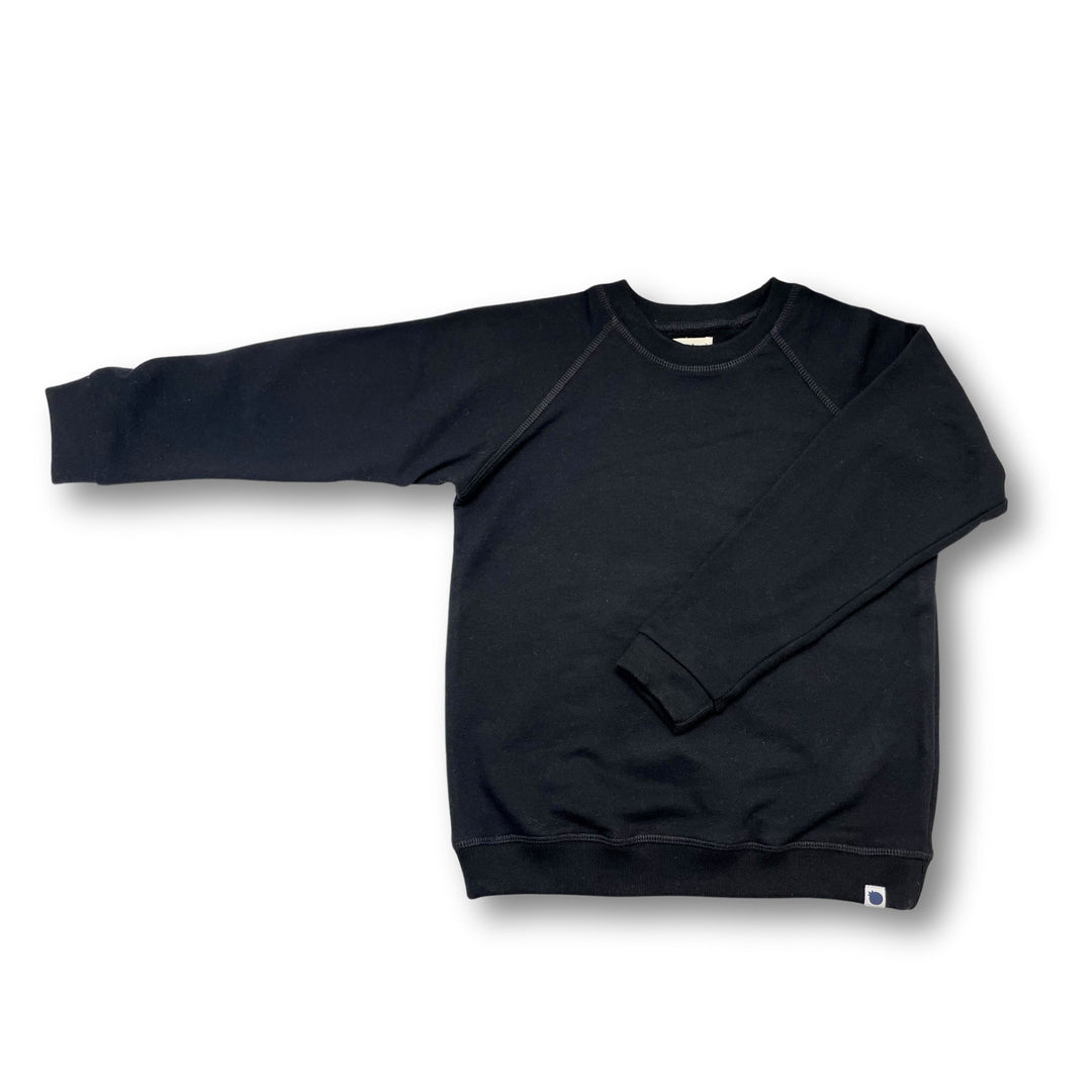 French Terry Crewneck - Kids - Black
