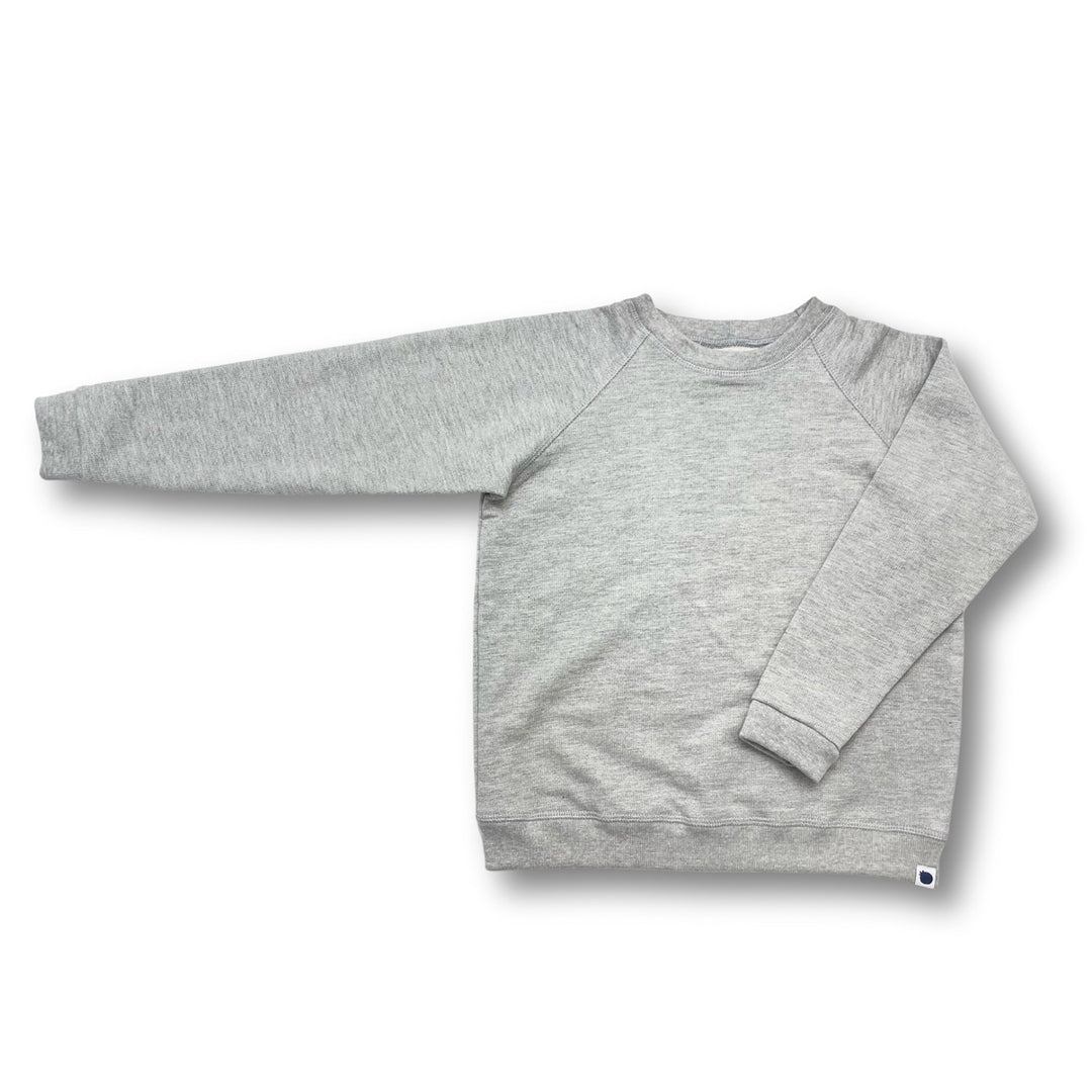 French Terry Crewneck - Kids - Heather Grey