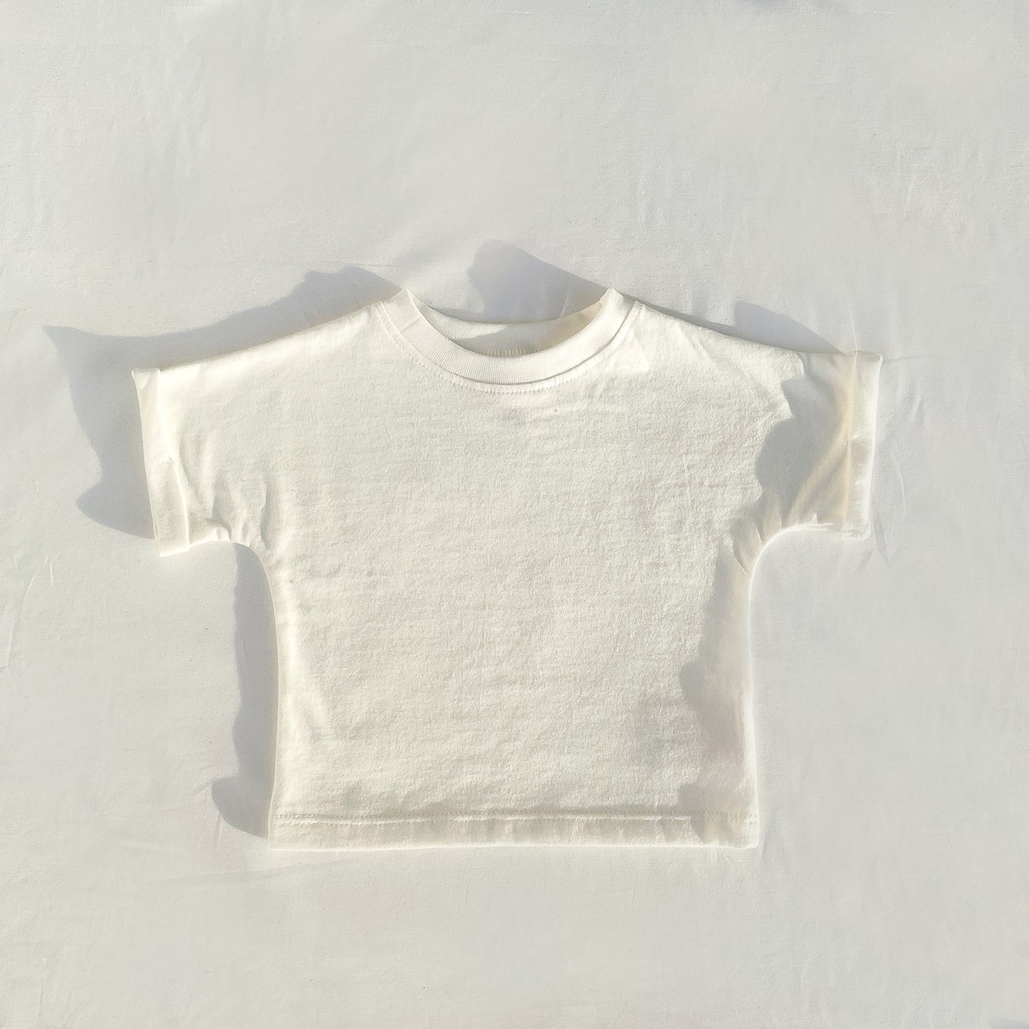 DROP SHOULDER TEE - ANTIQUE WHITE