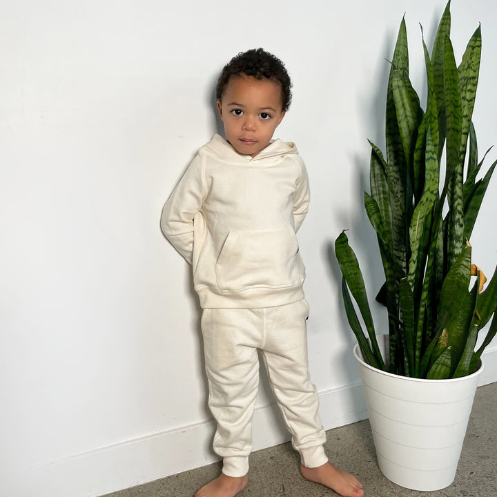 Unisex French Terry Hoodie - Cream