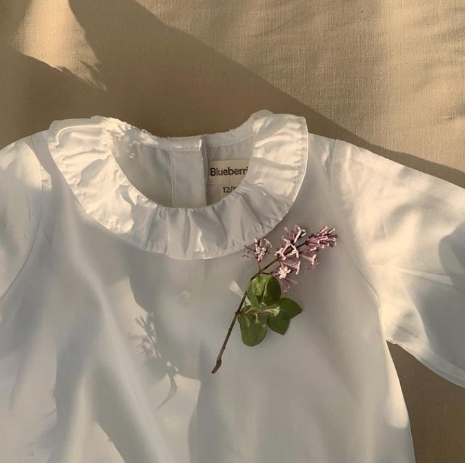 Classic Ruffle Shirt for Babies & Kids - White