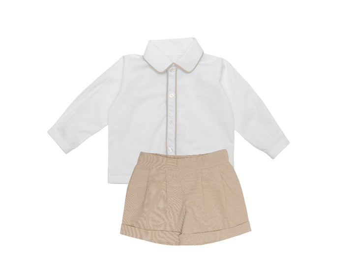 Classic Tailored Dress Shirt – Oatmeal
