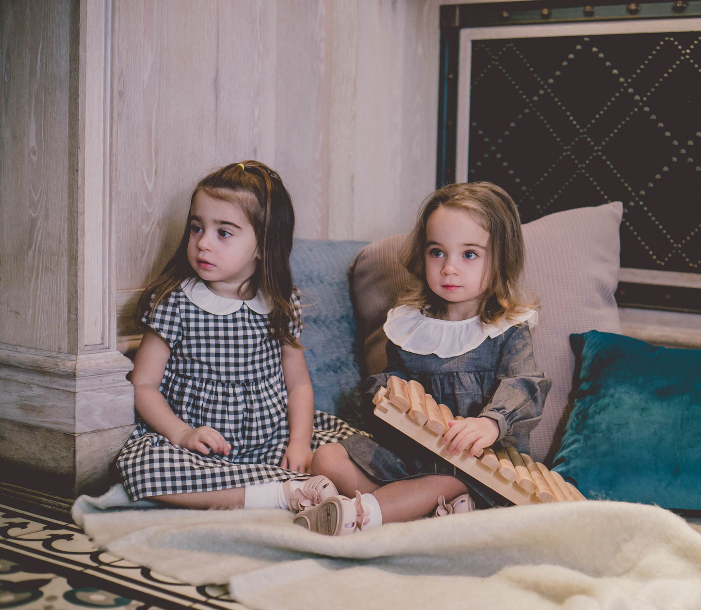 Contrast Collar Baby Doll Dress