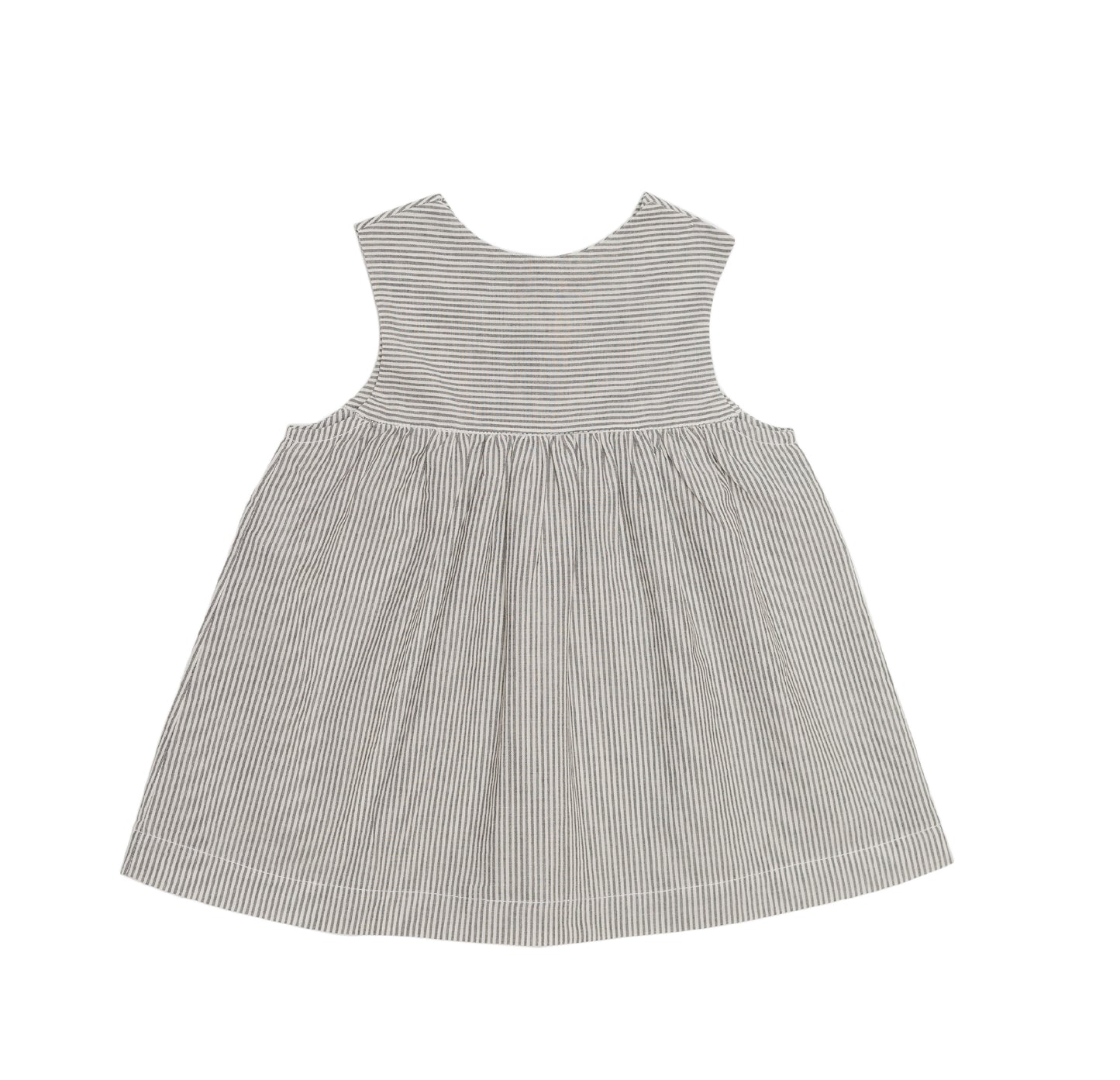 Contrast Yoke Dress – Grey