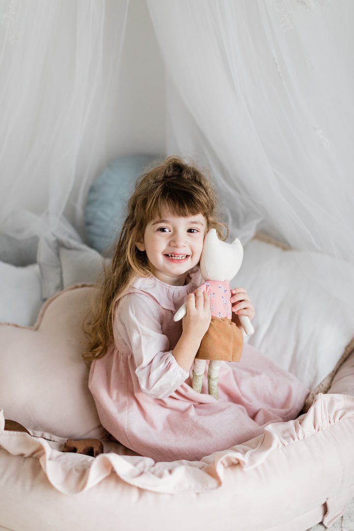 Classic Ruffle Shirt for Babies & Kids - Pastel Pink