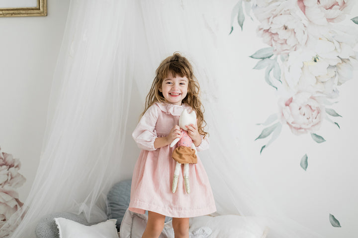 Classic Ruffle Shirt for Babies & Kids - Pastel Pink