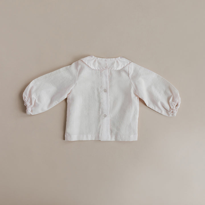 Classic Ruffle Shirt for Babies & Kids - Pastel Pink