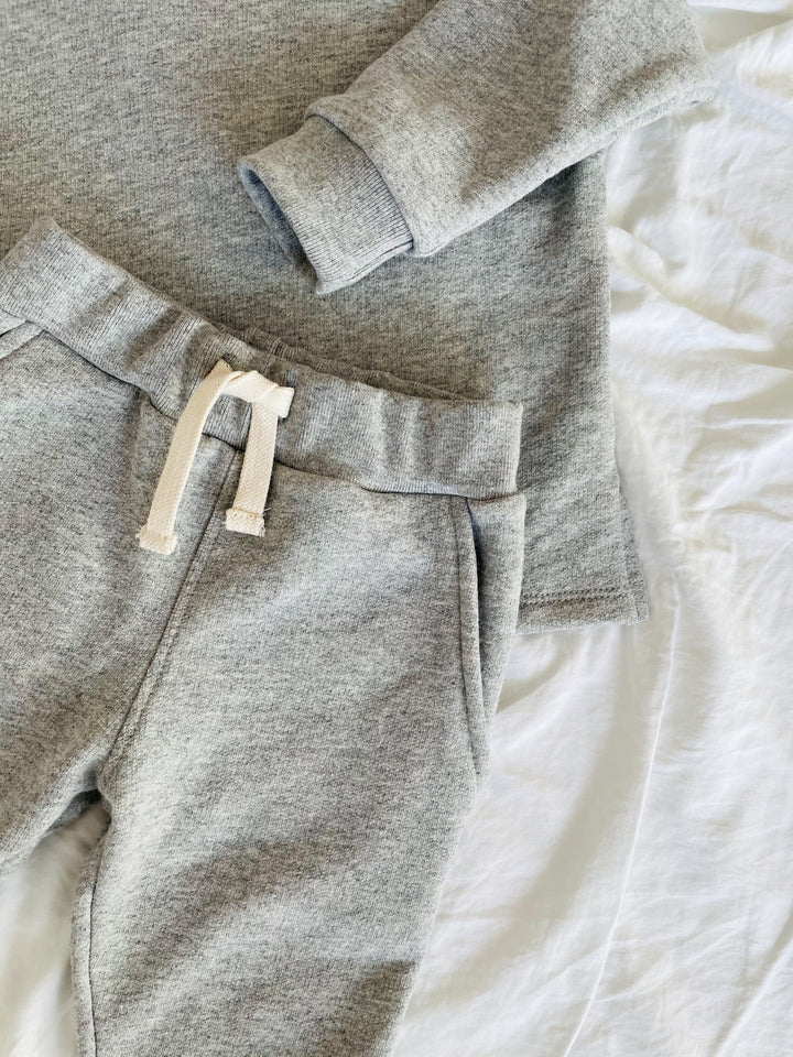 Unisex Fleece Sweatpants - Heather Grey
