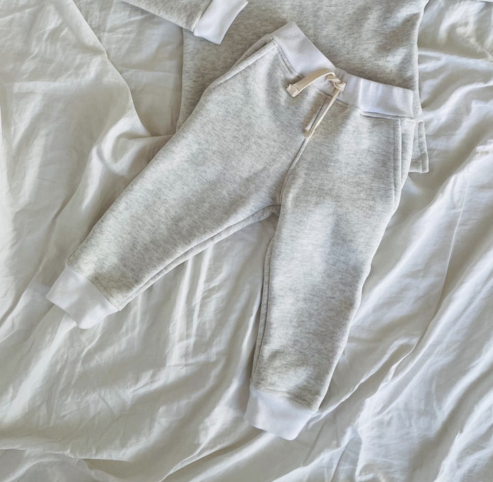 Unisex Fleece Sweatpants - Oatmeal