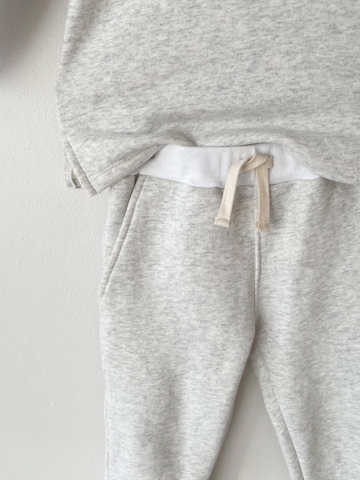 Unisex Fleece Sweatpants - Oatmeal