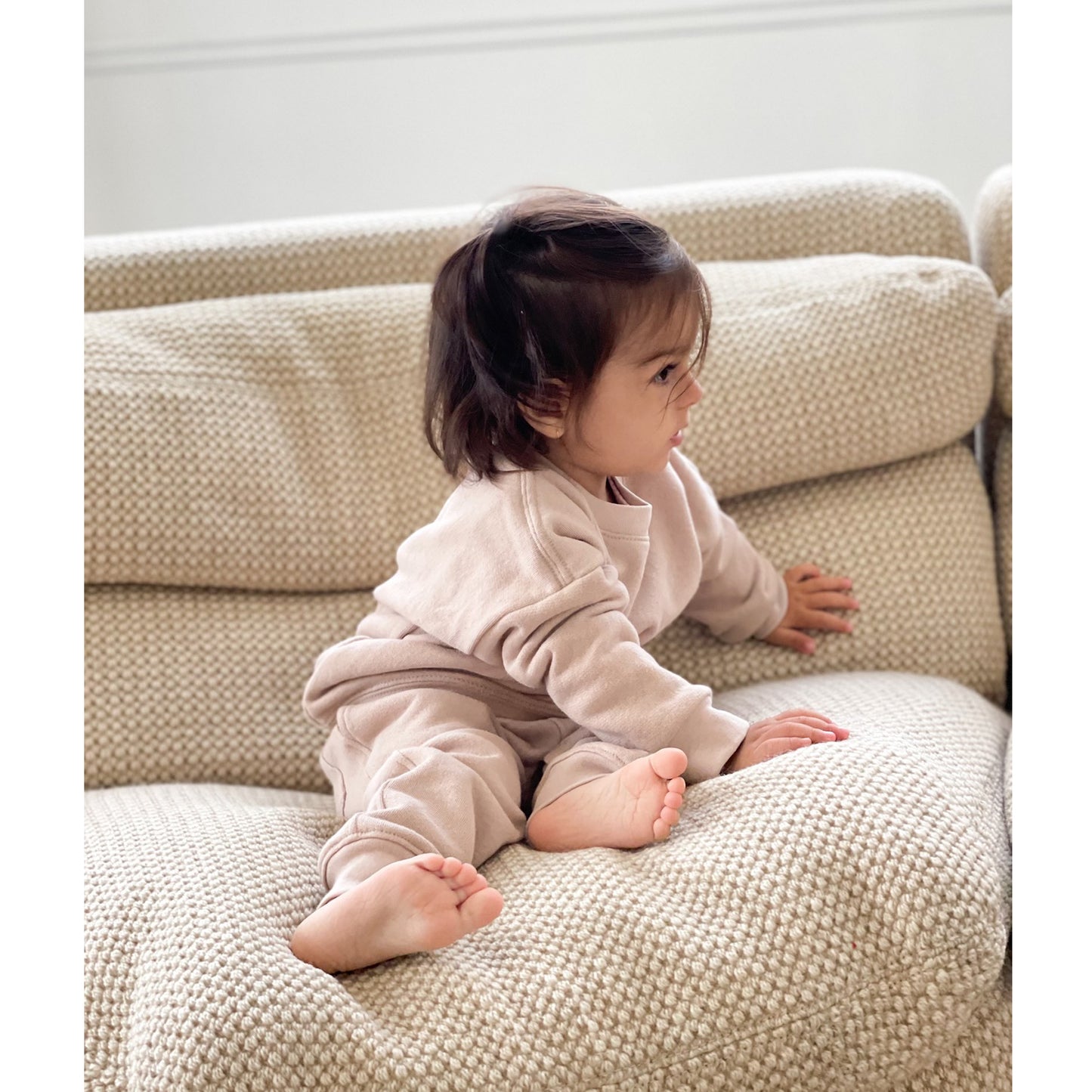 Unisex French Terry Set - Dusty Rose