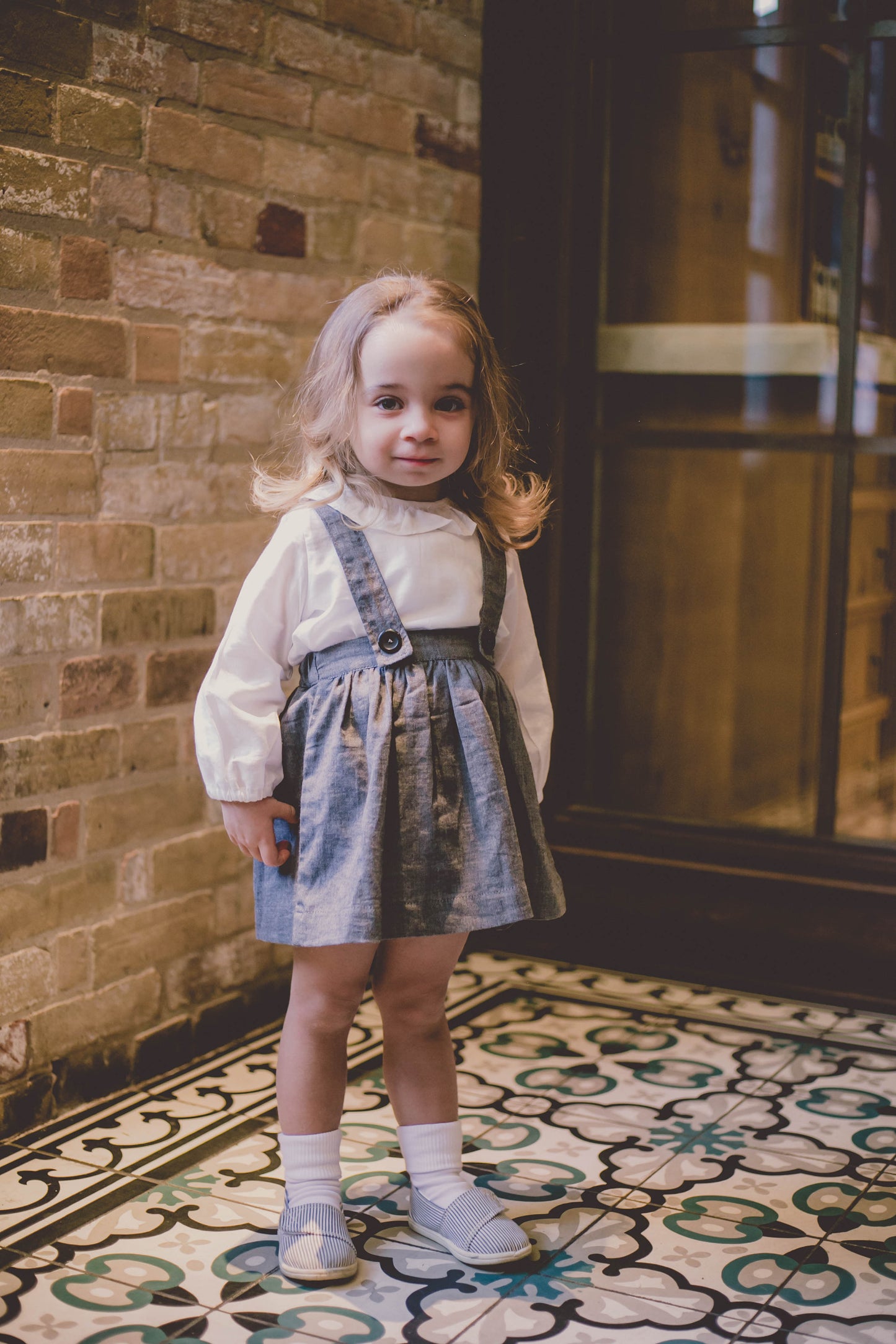 Classic Ruffle Shirt for Babies & Kids - White