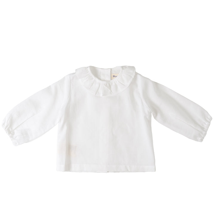 Classic Ruffle Shirt for Babies & Kids - White