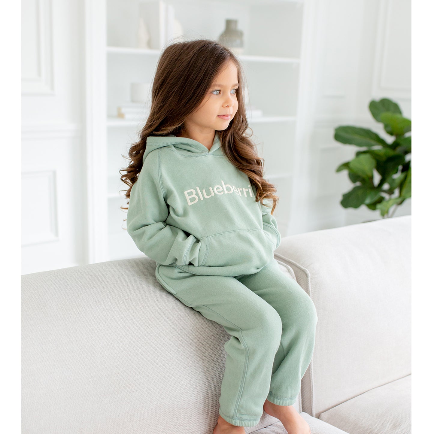 Unisex Hoodie And Sweatpant Fleece Set - Seafoam Green
