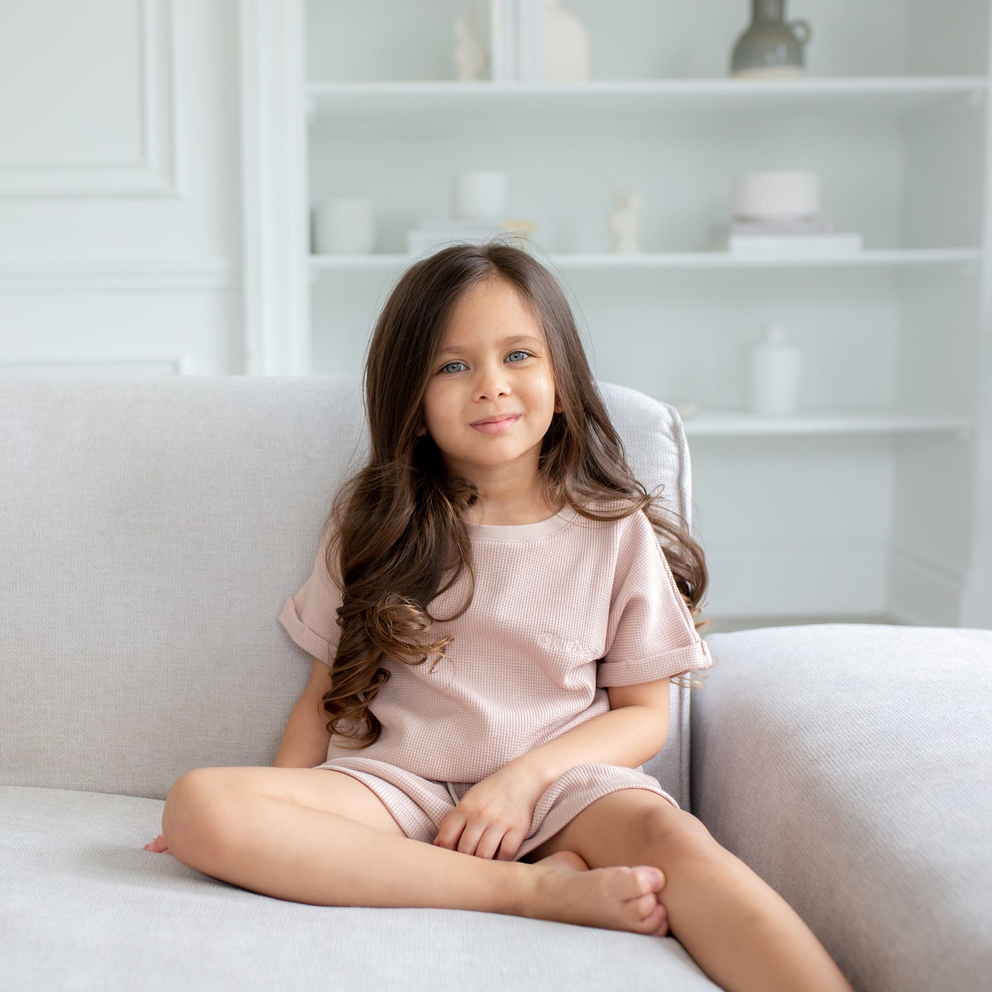 Waffle Seamless Top - Dusty Rose