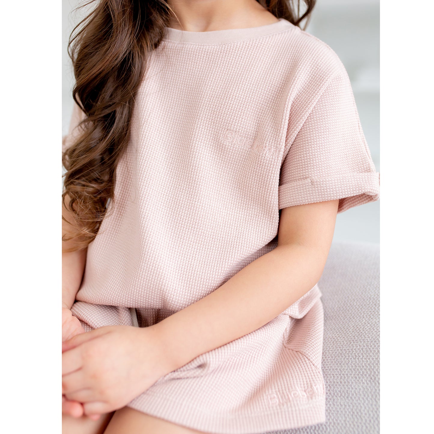 Waffle Seamless Top - Dusty Rose