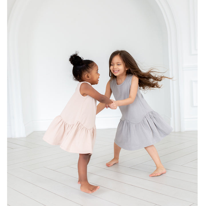Ruffle Hem Dress - Dusty Rose