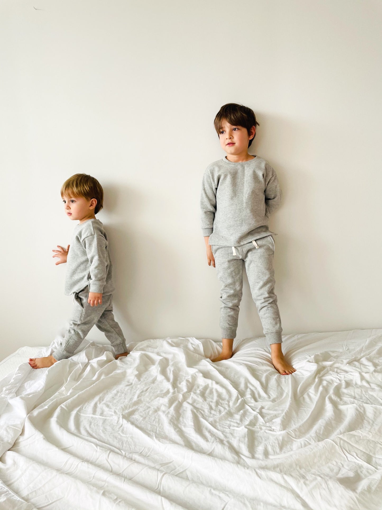 Unisex Fleece Set - Heather Grey