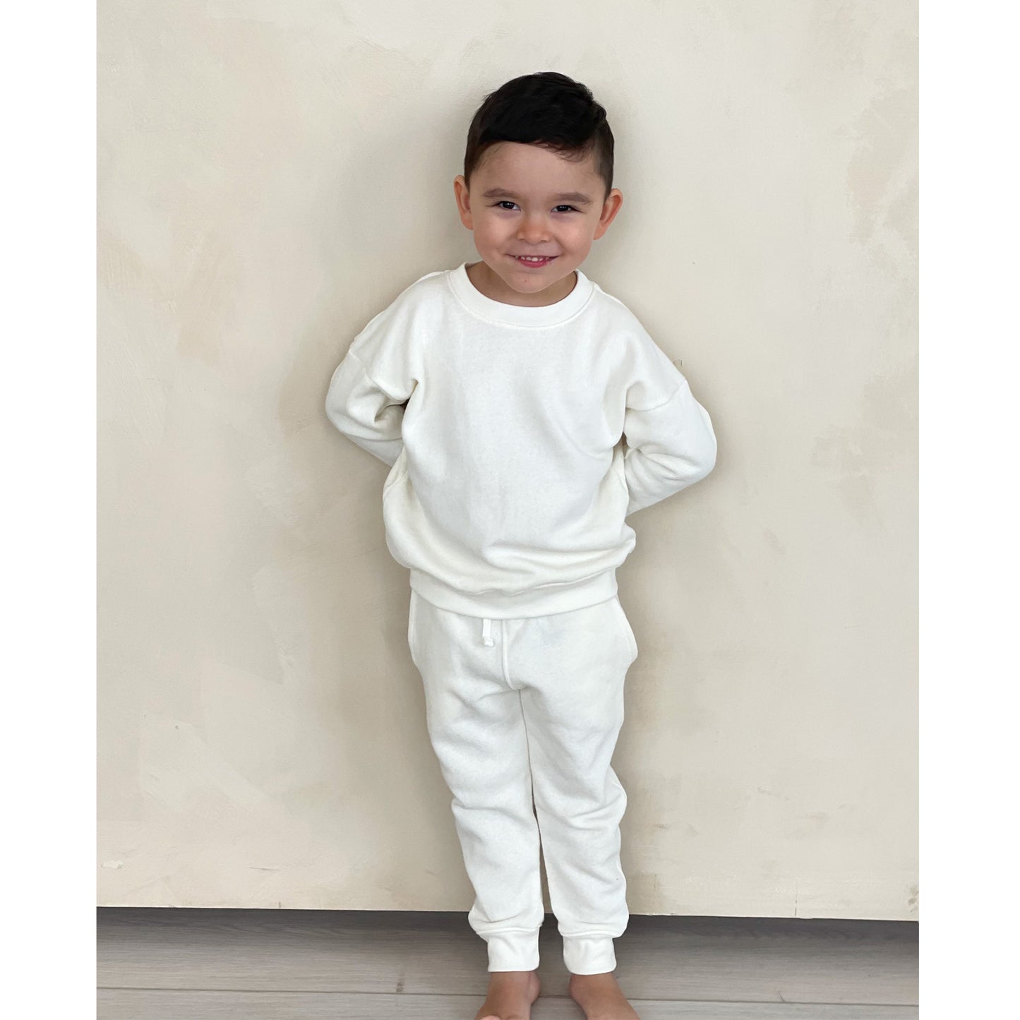 UNISEX FRENCH TERRY SET - ANTIQUE WHITE
