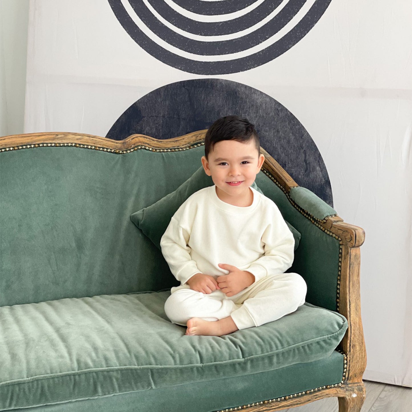 UNISEX FRENCH TERRY SET - ANTIQUE WHITE