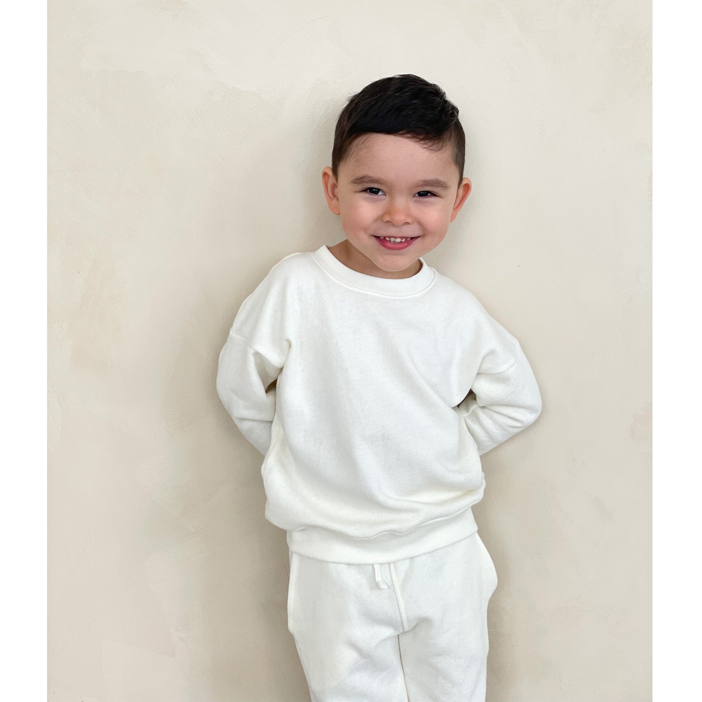 UNISEX FRENCH TERRY SET - ANTIQUE WHITE