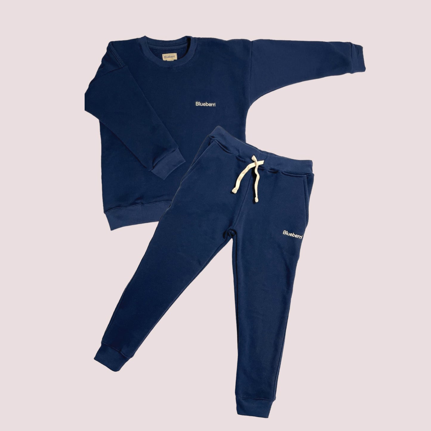 UNISEX FRENCH TERRY SET - BLUEBERRY BLUE