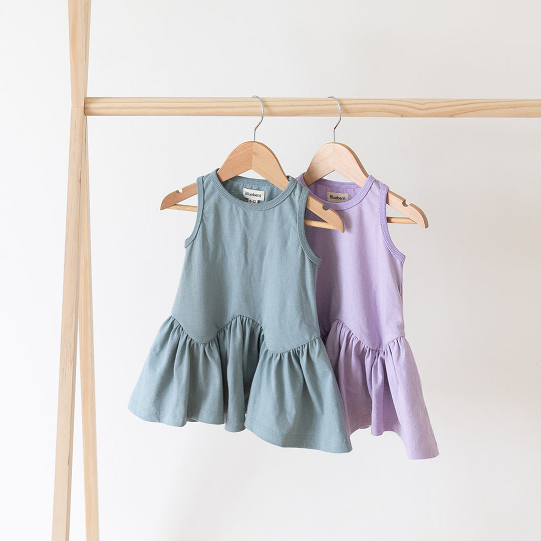 Ruffle Hem Dress - Lavender
