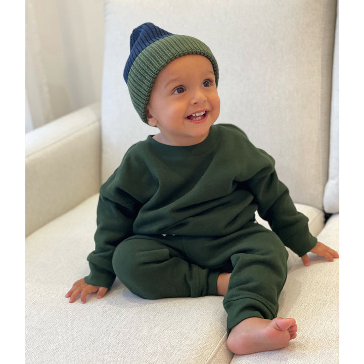 Crewneck & Sweatpant Set - Forest Green