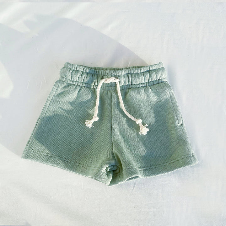 French Terry Shorts - Seafoam Green