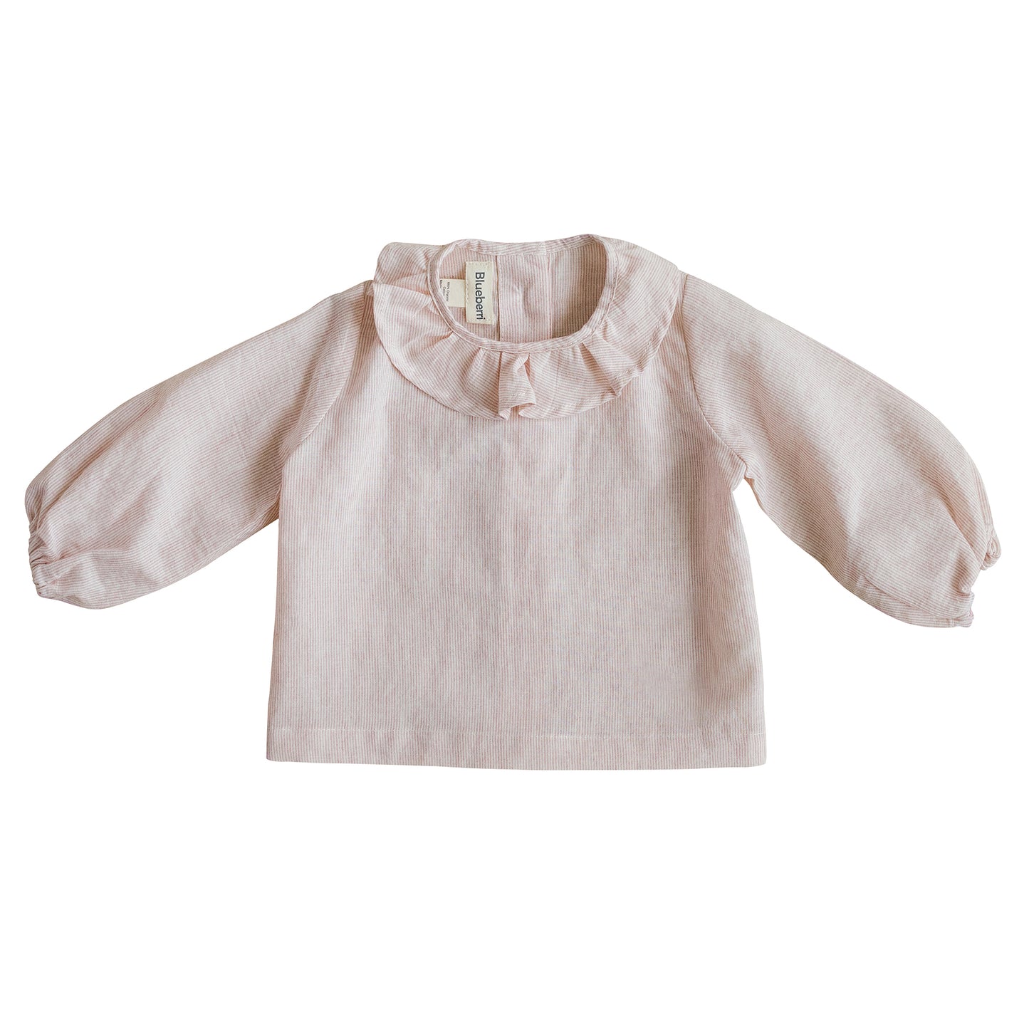 Classic Ruffle Shirt for Babies & Kids - Pink Stripe