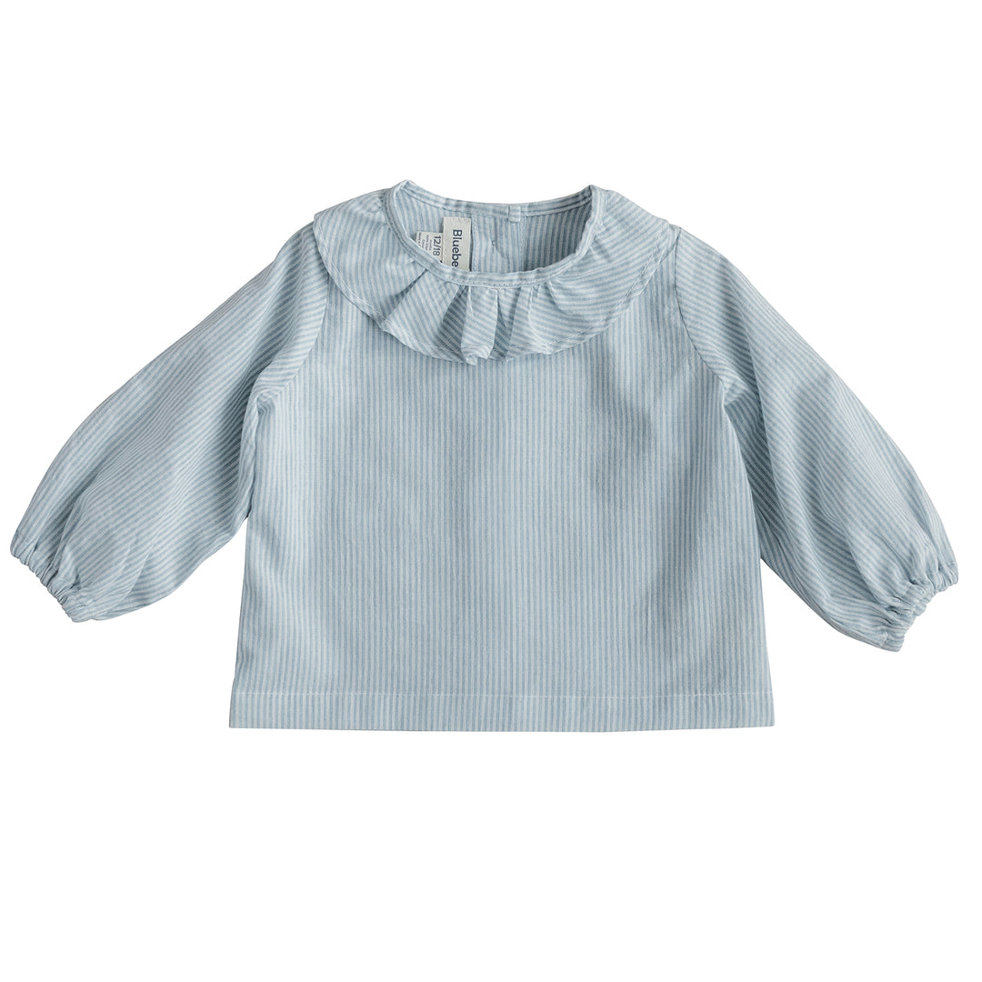 Classic Ruffle Shirt for Babies & Kids - Blue