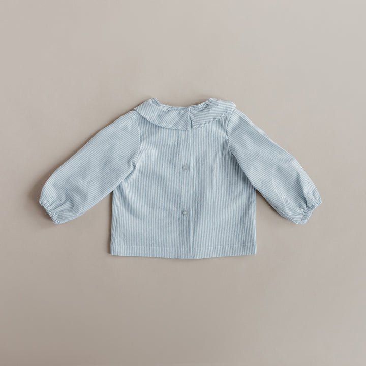 Classic Ruffle Shirt for Babies & Kids - Blue