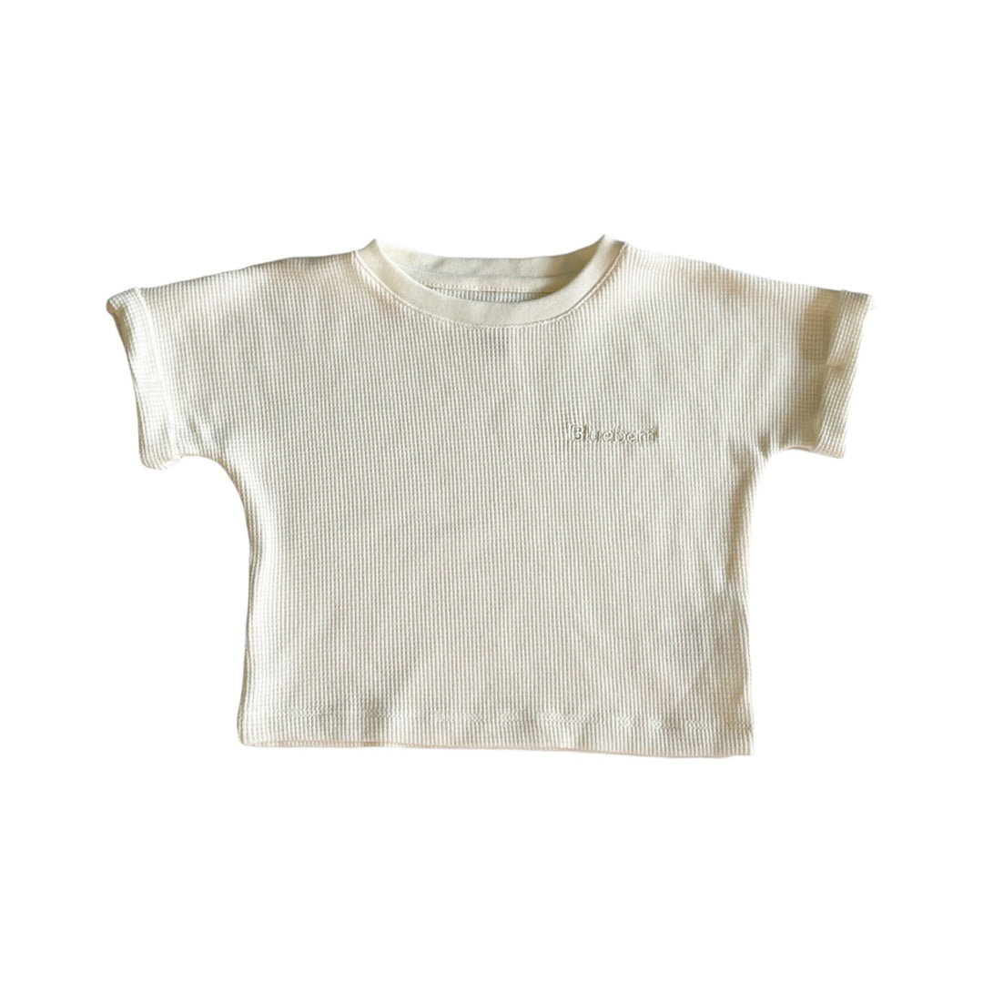 Waffle Seamless Top - Antique White