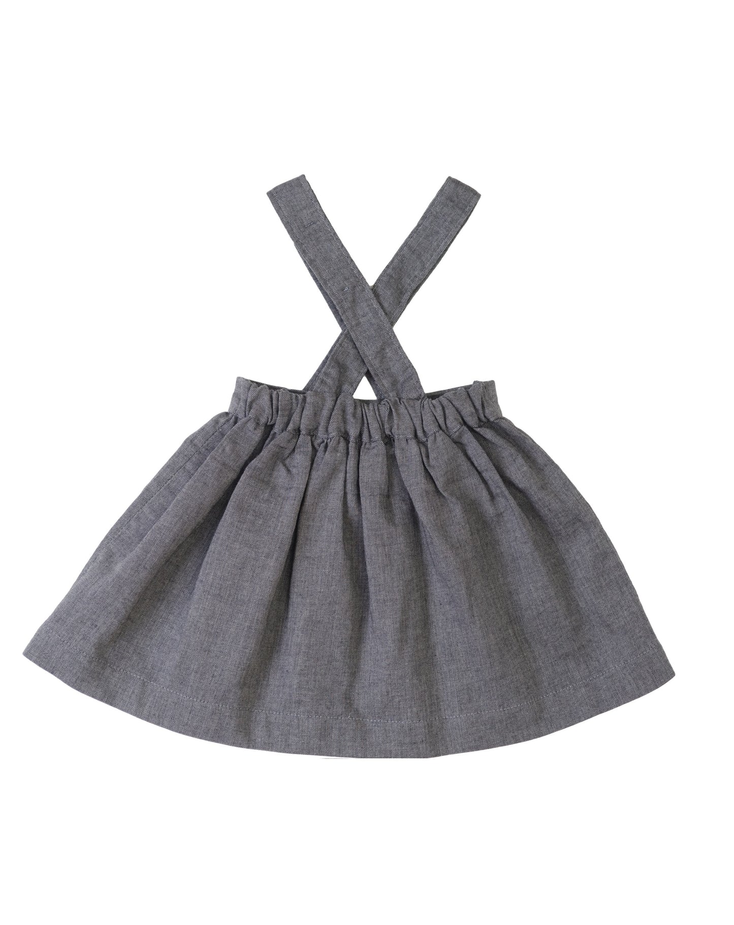 Pinafore Skirt Grey