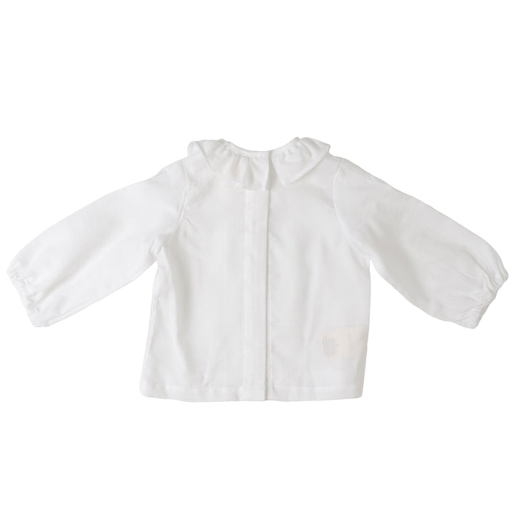 Classic Ruffle Shirt for Babies & Kids - White