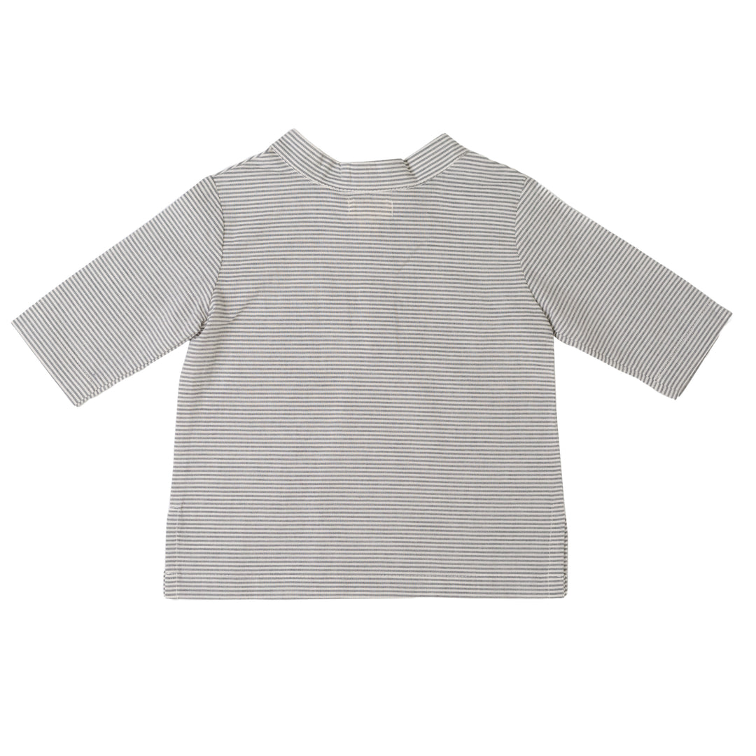 Mandarin Collar Shirt - Grey